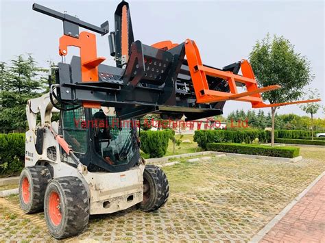 skid steer fire wood processor automatic firewood with saw and|used skid steer firewood processor.